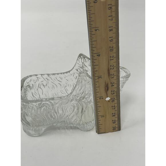 Vintage Scottie Dog Creamer 1930s Clear Glass Post Cereal #28 LE Smith Glass Co - Picture 9 of 9